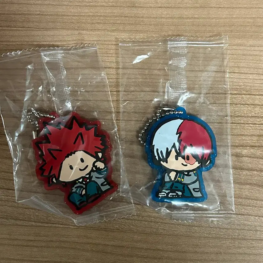 [BUNJANG] My Hero Academia Kirishima and Todoroki Keyring Bundle / 히로아카 나히아 가챠 키링 일괄 키리시마 토도로키