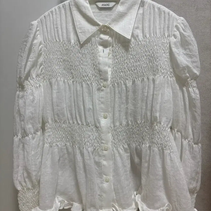 [BUNJANG] Assemblage Cleo Smoking Blouse / 아상블라주 클레오 스모킹블라우스