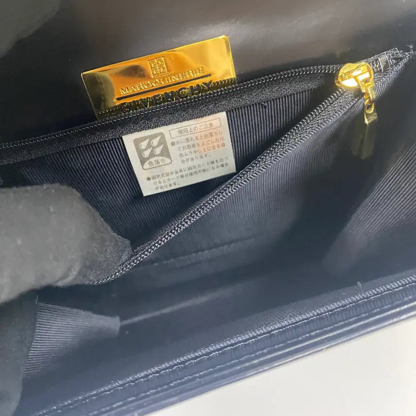 [BUNJANG] GIVENCHY 4G Logo Top Handle Bag / GIVENCHY / 빈티지 지방시 4G 금장 로고 블랙 카프 탑 핸들백