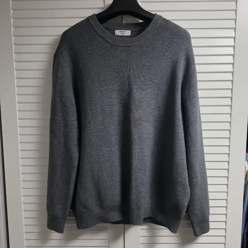 [BUNJANG] Hajii Round Knit Gray / 하찌 라운드 니트 [그레이]