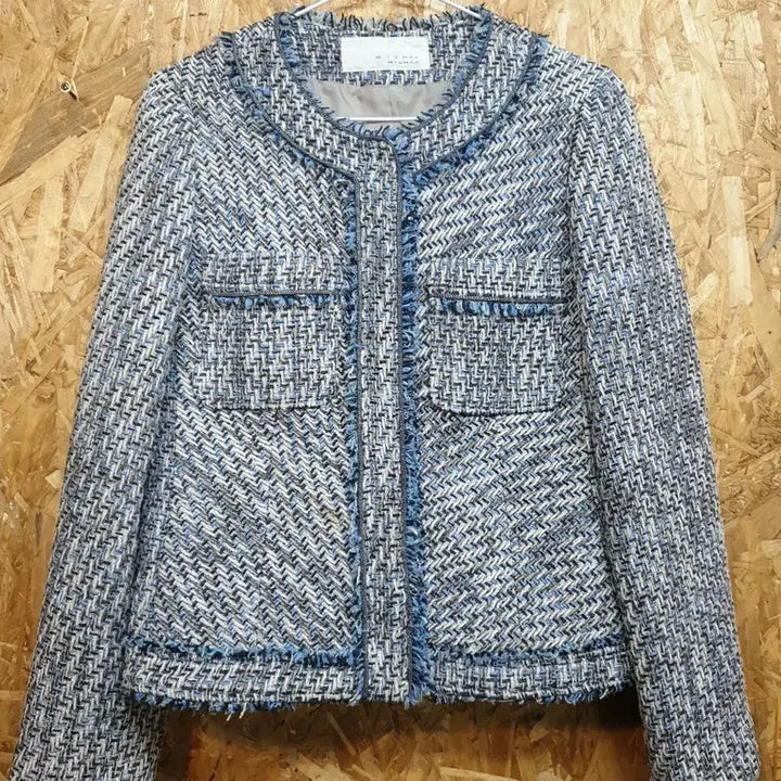 [BUNJANG] MICHAA Blue Tweed Jacket / MICHAA미샤 블루트위드 자켓(정품)55