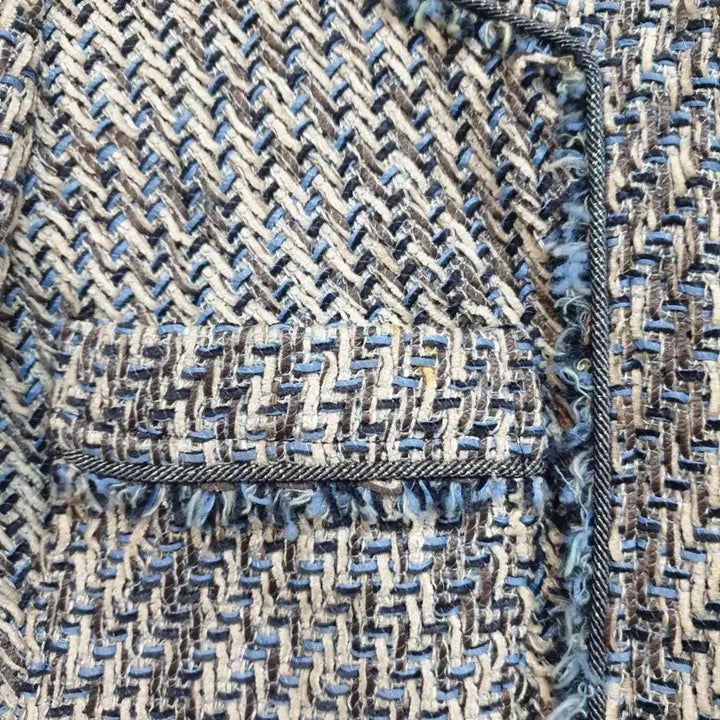 [BUNJANG] MICHAA Blue Tweed Jacket / MICHAA미샤 블루트위드 자켓(정품)55