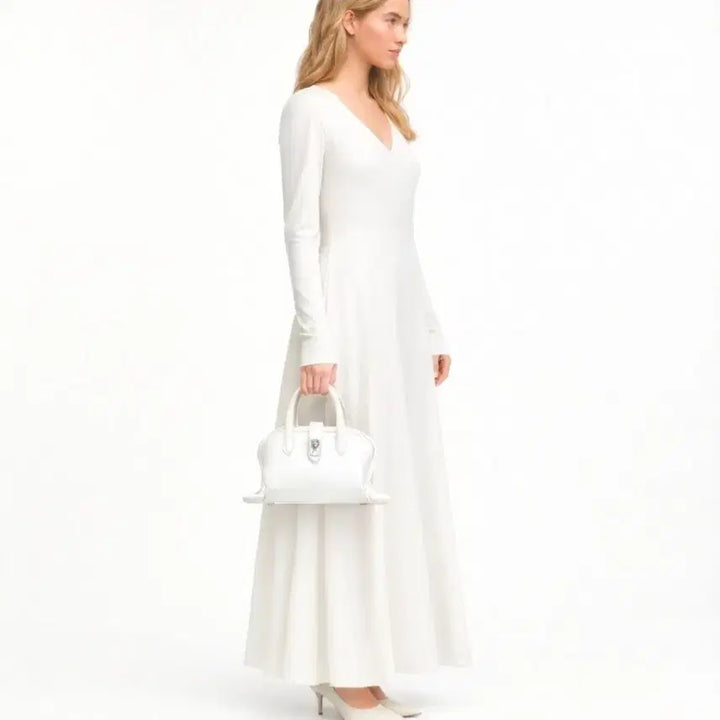 [BUNJANG] Vunque Mini White Tote Bag / 분크(Vunque) 미니 화이트 토트백 사이즈 *27 17 14