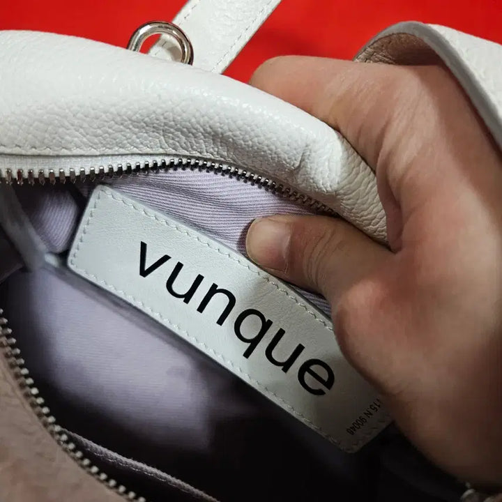 [BUNJANG] Vunque Mini White Tote Bag / 분크(Vunque) 미니 화이트 토트백 사이즈 *27 17 14