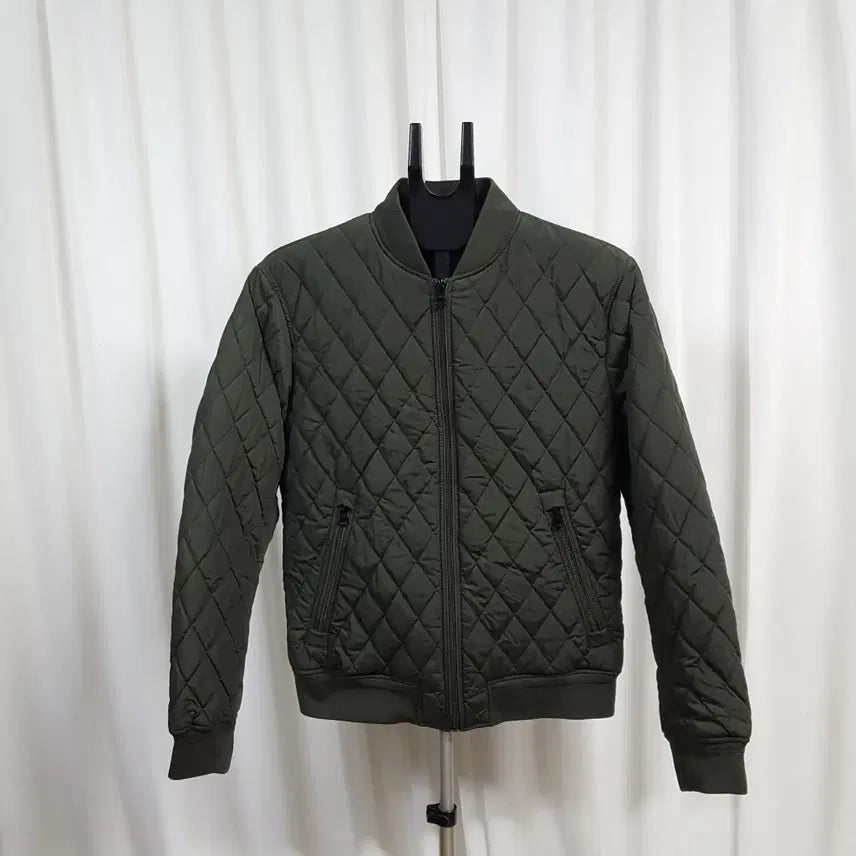[BUNJANG] ZARA Men's Quilted Padded Jacket Khaki / 자라 남성 퀄팅 패딩 카키 100 오일장