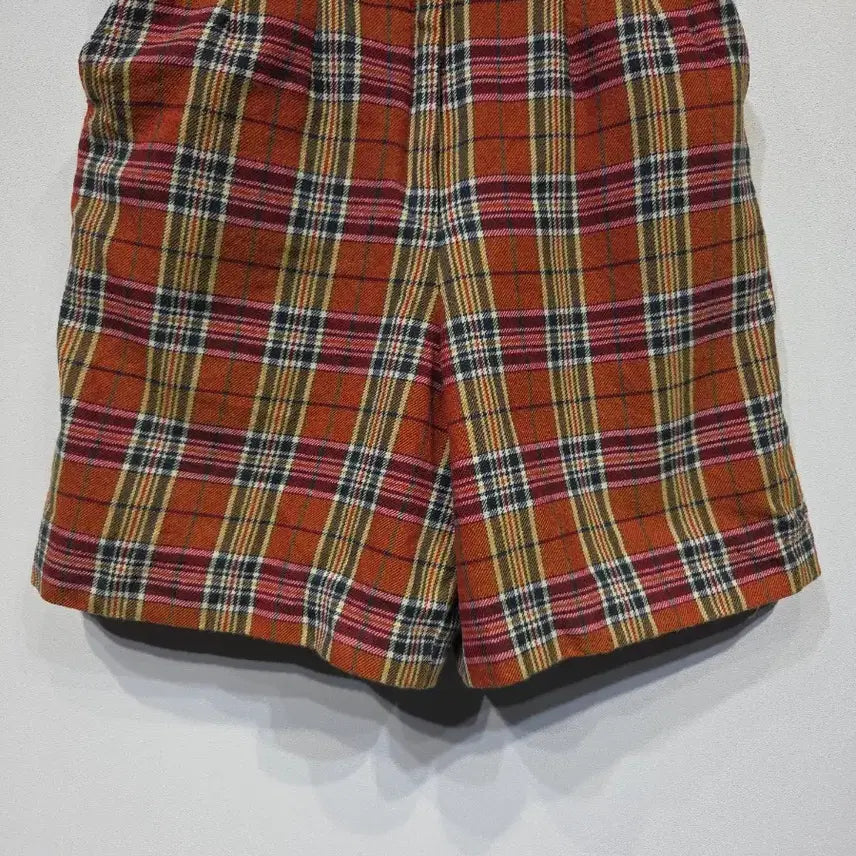 [BUNJANG] Lacoste Vintage Tartan Check Wool Shorts / 라코스테 빈티지 울 타탄체크 반바지