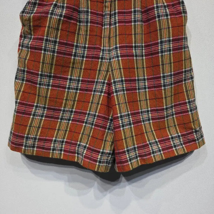 [BUNJANG] Lacoste Vintage Tartan Check Wool Shorts / 라코스테 빈티지 울 타탄체크 반바지