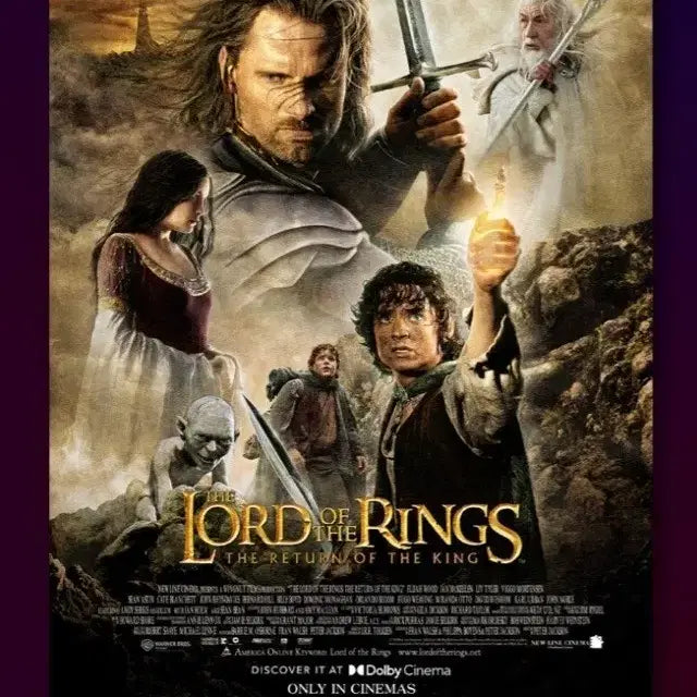 [BUNJANG] Lord of the Rings Trilogy Dolby Poster Set / 반지의 제왕 3부작,트릴로지 돌비 포스터4종 세트 판매