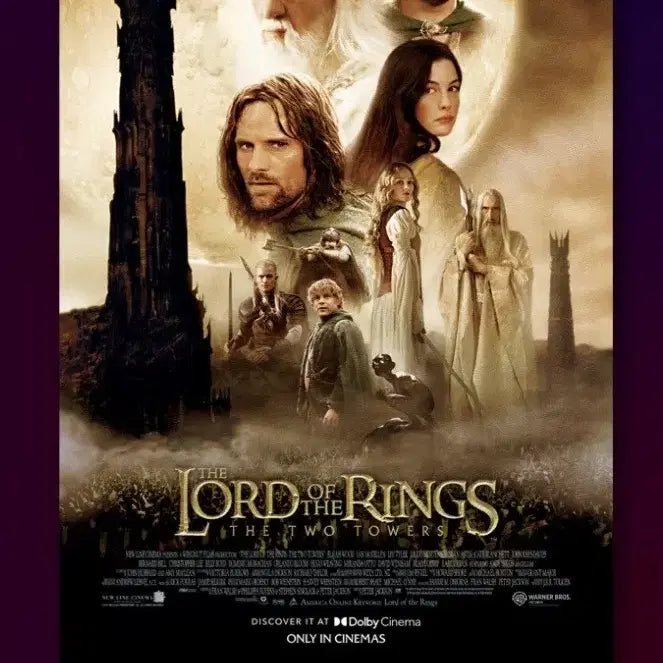 [BUNJANG] Lord of the Rings Trilogy Dolby Poster Set / 반지의 제왕 3부작,트릴로지 돌비 포스터4종 세트 판매