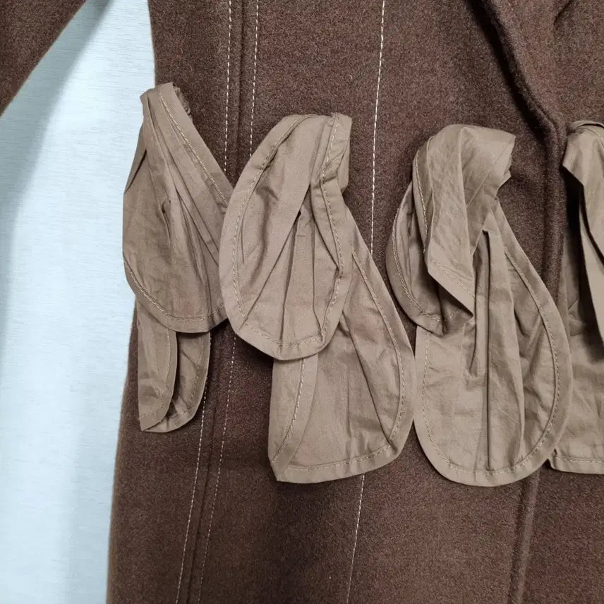 [BUNJANG] Leni Bon Wool Coat / 레니본 모직코트 가슴둘레 85ㅡ0121