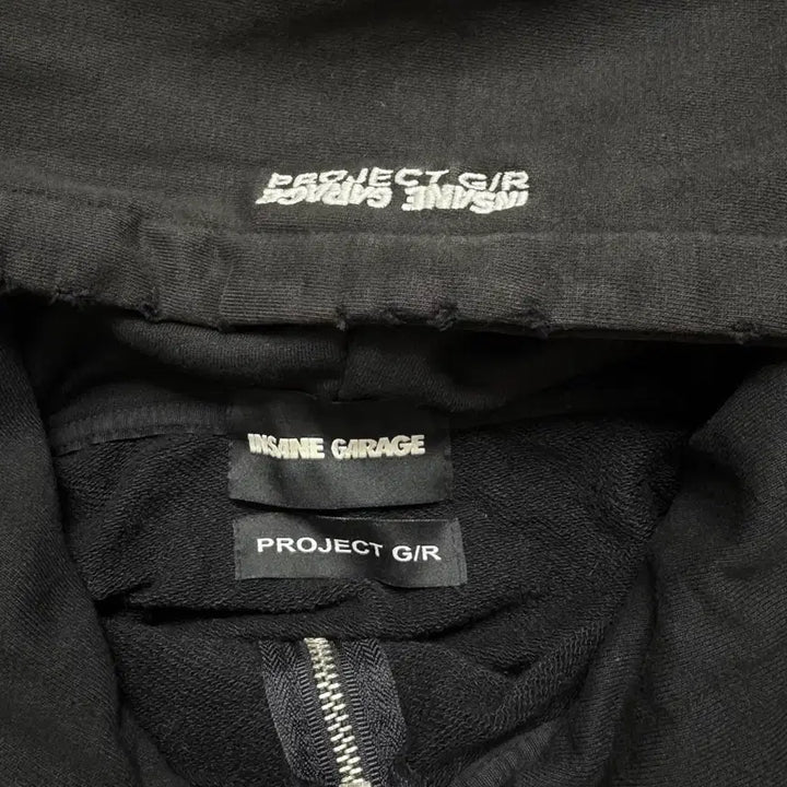 [BUNJANG] Project G/R x Insane Garage Bat Zip Hoodie Black / [2] 프로젝트 G/R x 인세인개러지 뱃 집 후드 블랙