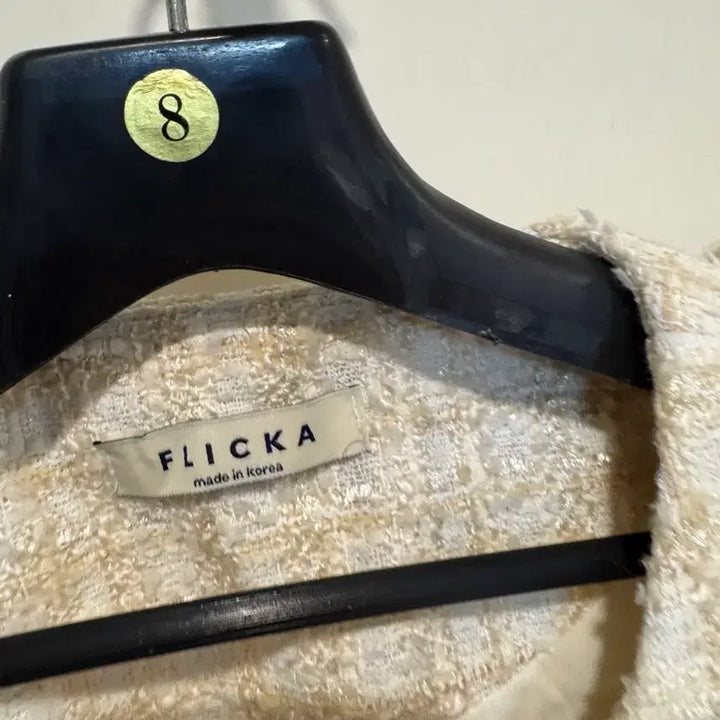 [BUNJANG] Flica Pearl Tweed Long Dress / 플리카 진주 트위드 롱원피스