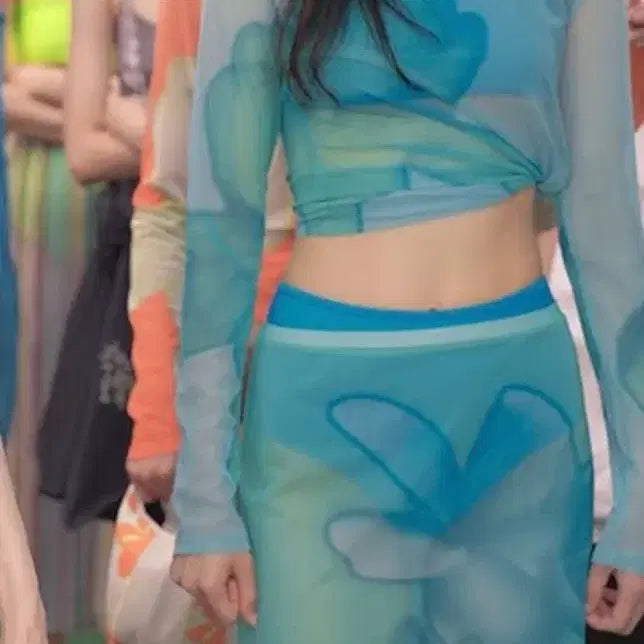 [BUNJANG] Picsess Flower Mesh Top / 파이시스 picsess 플라워 메쉬 탑