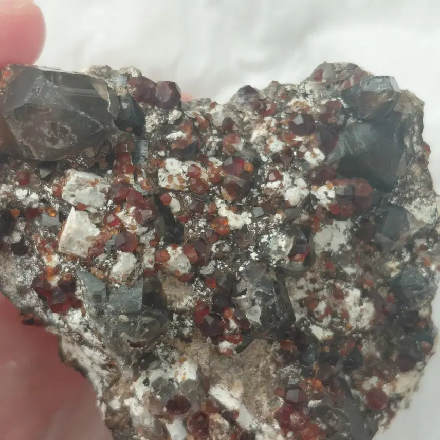 [BUNJANG] Garnet Black Quartz Mini Cluster / 가넷 흑수정 미니 클러스터 (영상있음)