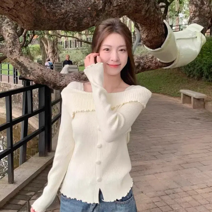 [BUNJANG] Off-Shoulder Knit / 오프숄더 니트