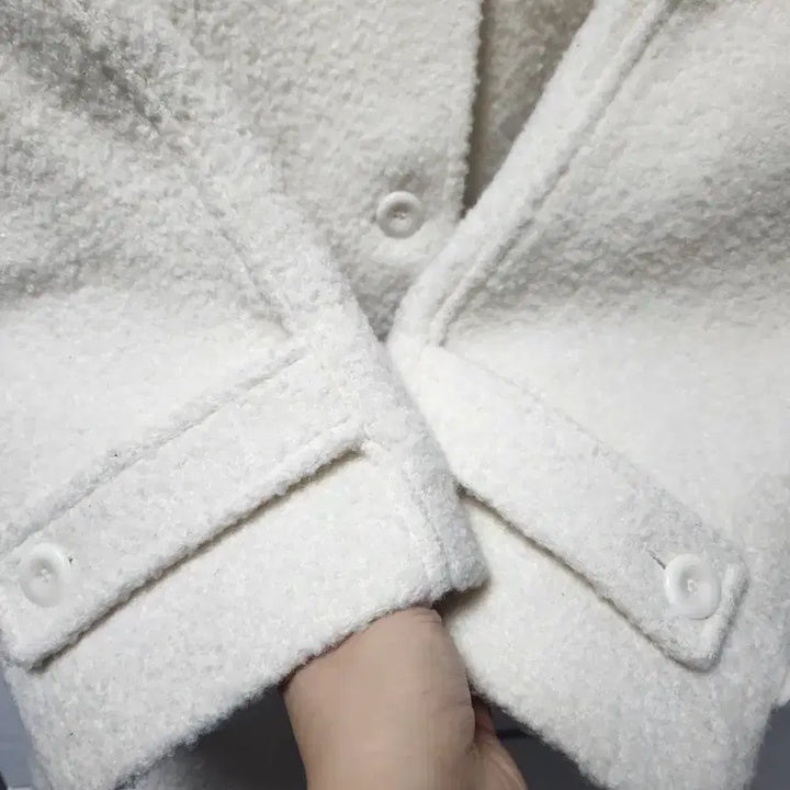 [BUNJANG] OveR Alpaca Boucle Merino Wool Half Mac Coat / 오브에르 알파카 부클 메리노울 하프 맥코트