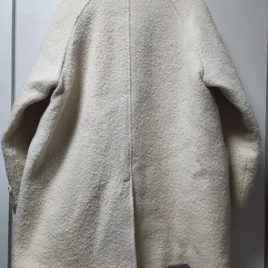 [BUNJANG] OveR Alpaca Boucle Merino Wool Half Mac Coat / 오브에르 알파카 부클 메리노울 하프 맥코트