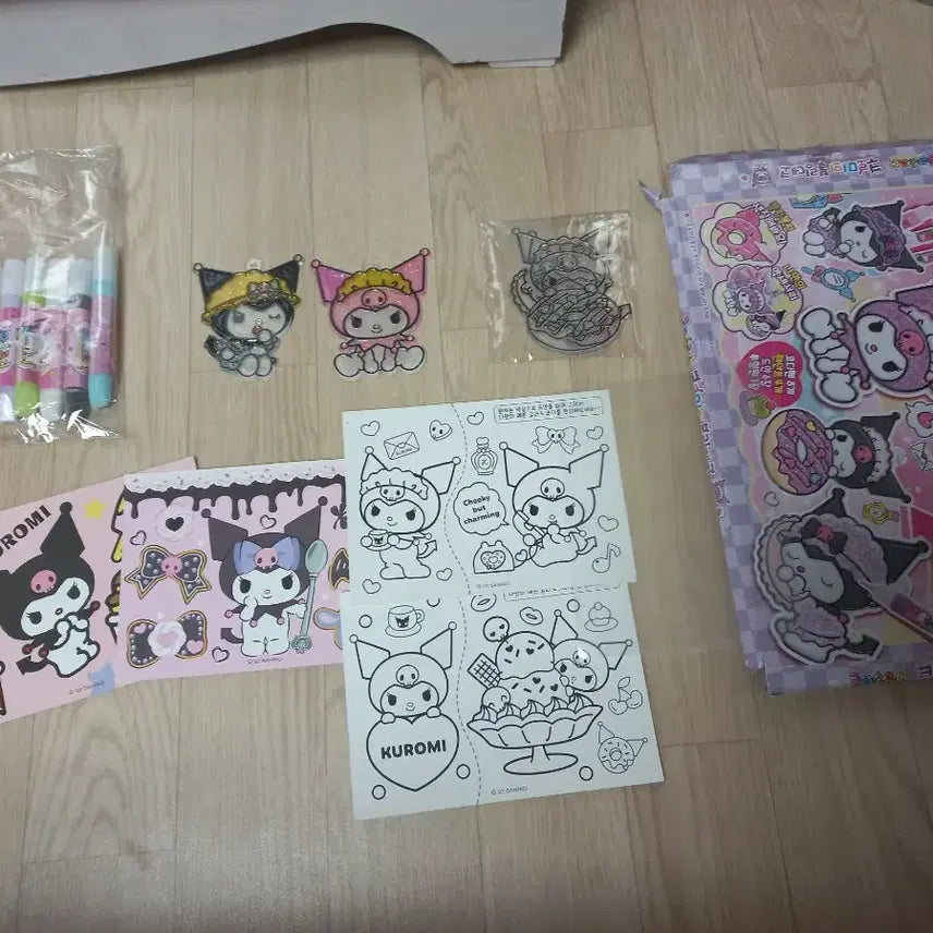 [BUNJANG] Glass Kody Kuromi Bling Deco Set / 글라스코디 쿠로미 블링 데코