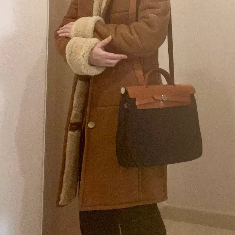 [BUNJANG] Sawyer of Napa Shearling Real Mustang Coat / sawyer of Napa 시어링 리얼무스탕 코트