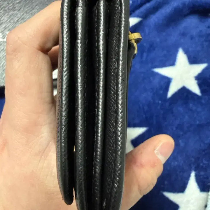 [BUNJANG] Prada Saffiano Gold Long Wallet Black / 프라다 사피아노 금장 장지갑 블랙