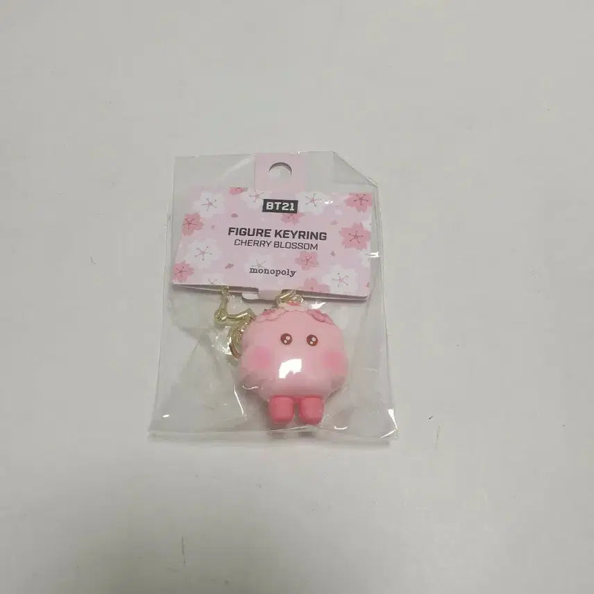 [BUNJANG] BT21 Mang Cherry Blossom Figure Keyring / BT21 피규어 키링 체리블라썸 망이 Monopoly