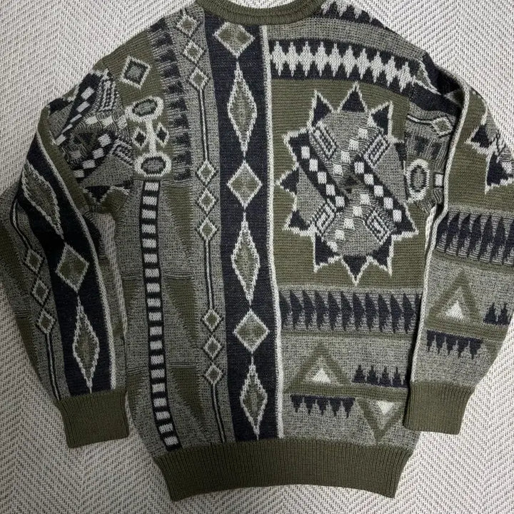 [BUNJANG] 90s Italian Modagliani Jacquard Pattern Wool Knit / 90s 이탈리아 모달리아니 자카드패턴 울 니트