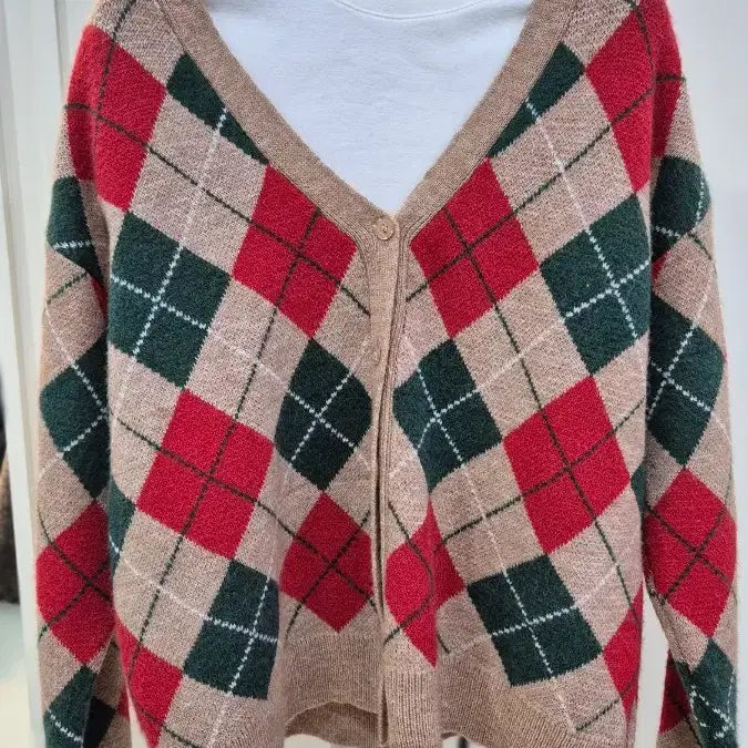 [BUNJANG] Argyle Cardigan Coord Set / [재고정리] 아가일 가디건 코디세트 30%할인 + 현금추가할인