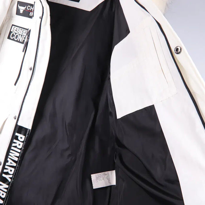 [BUNJANG] NBA Chicago Bulls Silicone Patch Down Jacket (XL) / NBA 시카고 불스 실리콘 패치 4포켓 태양 다운 점퍼 (XL)