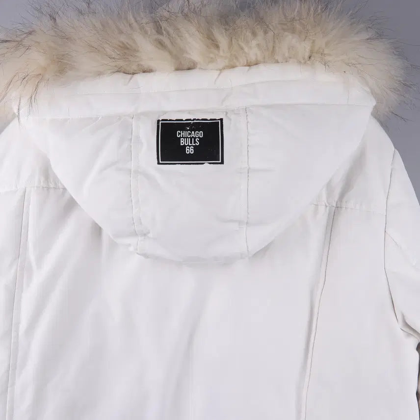 [BUNJANG] NBA Chicago Bulls Silicone Patch Down Jacket (XL) / NBA 시카고 불스 실리콘 패치 4포켓 태양 다운 점퍼 (XL)