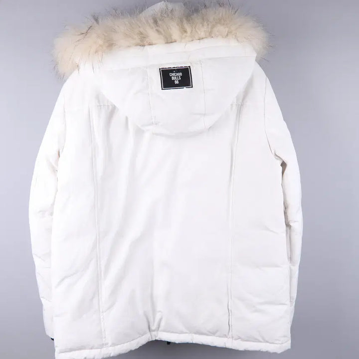 [BUNJANG] NBA Chicago Bulls Silicone Patch Down Jacket (XL) / NBA 시카고 불스 실리콘 패치 4포켓 태양 다운 점퍼 (XL)