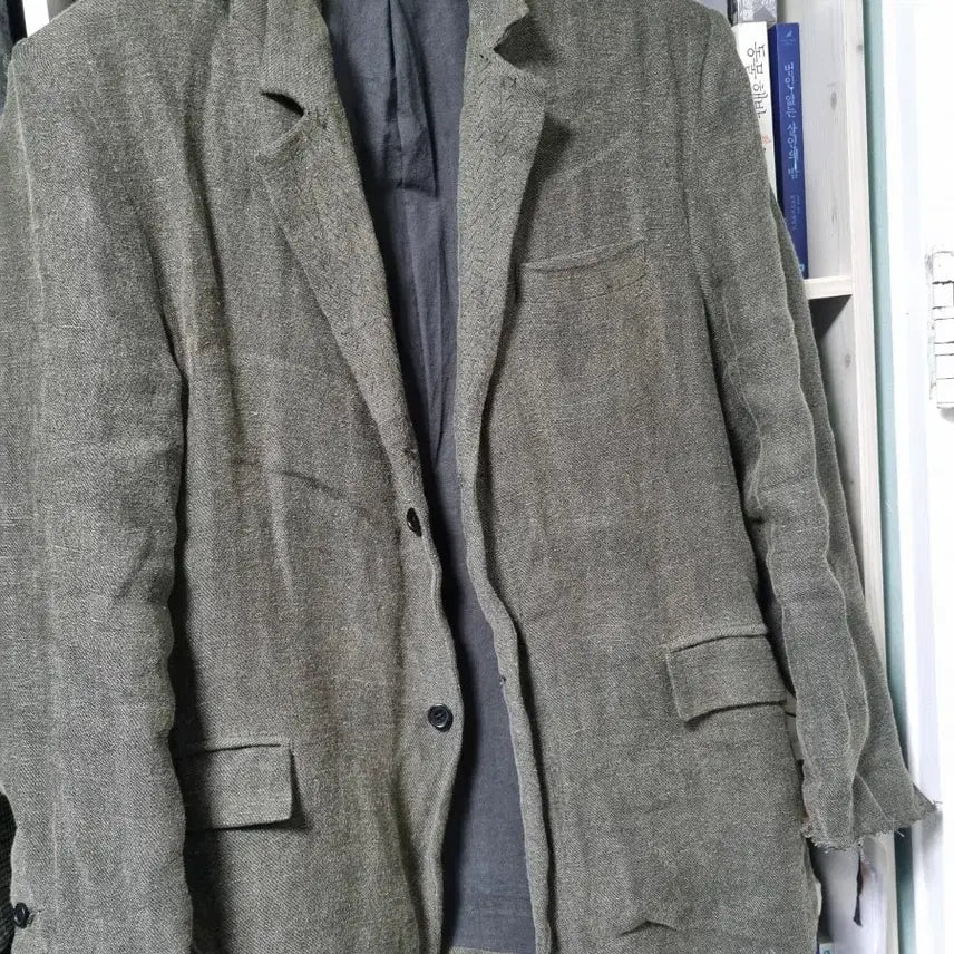 [BUNJANG] Twobuildershouse Japanese Linen Greeny Jacket / 투 빌더스 하우스 JAPANESE LINEN GREENY JACKET