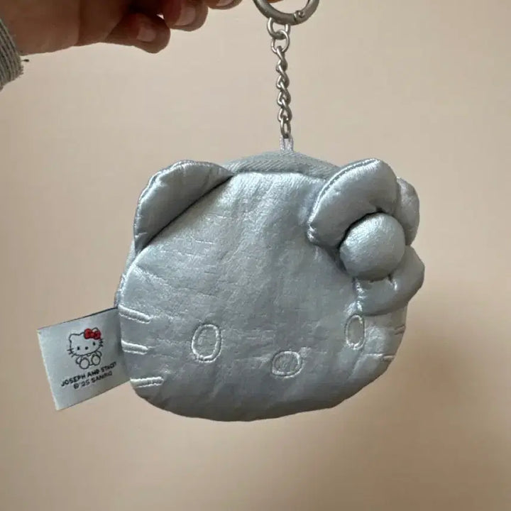 [BUNJANG] Joseph & Stacey Hello Kitty Silver Pouch / 헬로키티 조셉앤스테이시 실버 파우치
