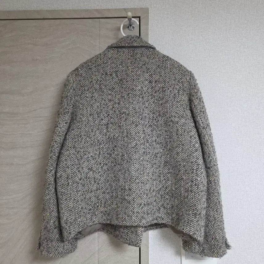 [BUNJANG] Handmade Alpaca Wool Herringbone Coat Jacket (Size 66) / 핸드메이드 울 알파카 코트자켓, 헤링본, 66