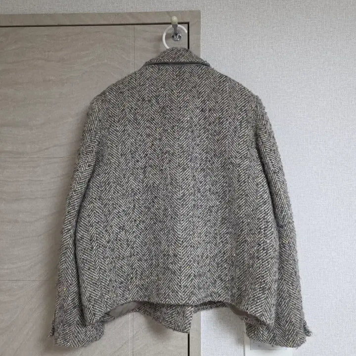 [BUNJANG] Handmade Alpaca Wool Herringbone Coat Jacket (Size 66) / 핸드메이드 울 알파카 코트자켓, 헤링본, 66