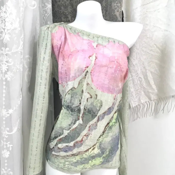 [BUNJANG] Oriental Fairy Printed Top / 오리엔탈 페어리 프린팅 탑