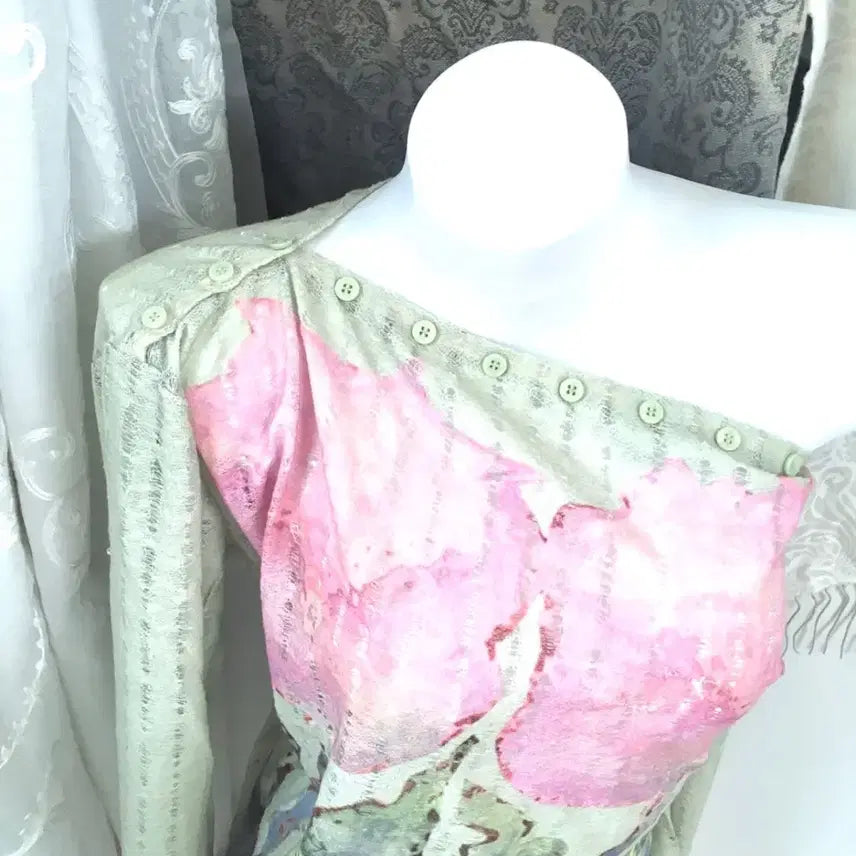 [BUNJANG] Oriental Fairy Printed Top / 오리엔탈 페어리 프린팅 탑