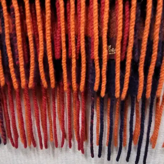 [BUNJANG] Barbour Check Pattern Wool Muffler 60X186 / 바버 체크 패턴 울 머플러 60X186