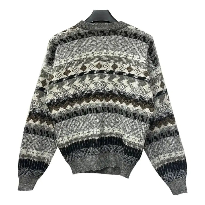 [BUNJANG] Vintage Nordic Knit Cardigan (M) / 90s VTG 빈티지 노르딕 니트 가디건 M