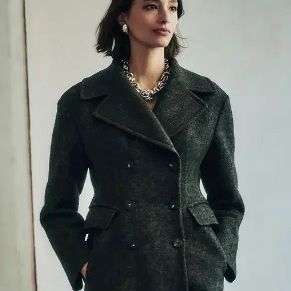 [SOLD OUT] 한섬 래트[셋업] 핸드메이드 알파카 코트&스커트