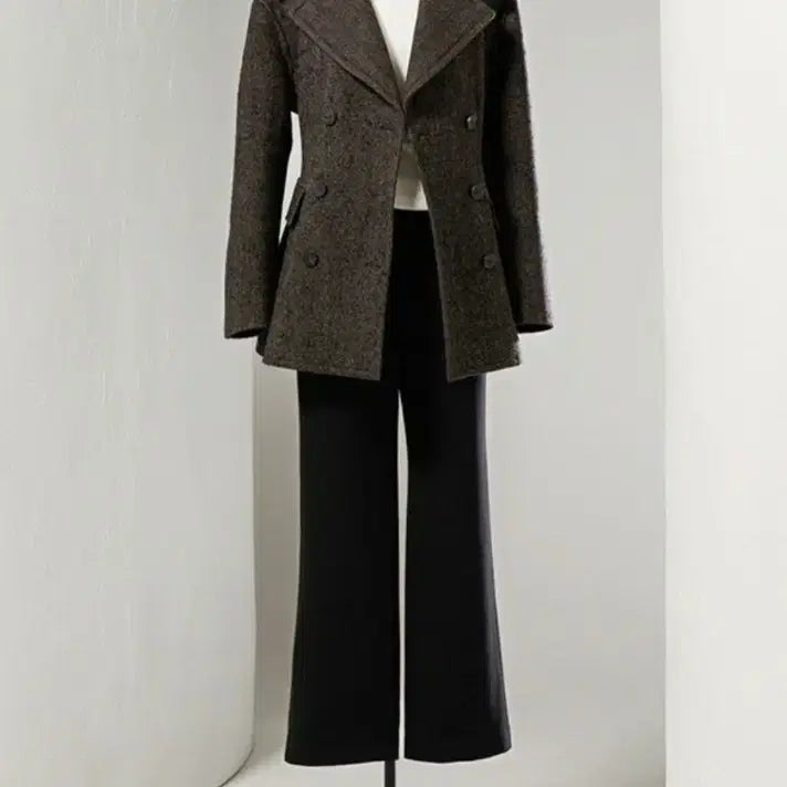 [SOLD OUT] 한섬 래트[셋업] 핸드메이드 알파카 코트&스커트