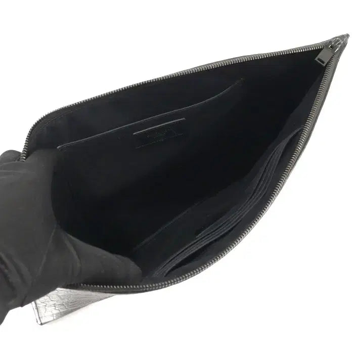 [BUNJANG] Saint Laurent Monogram Document Holder Clutch / 생로랑 485628 크록 패턴 모노그램 다큐먼트 홀더 클러치