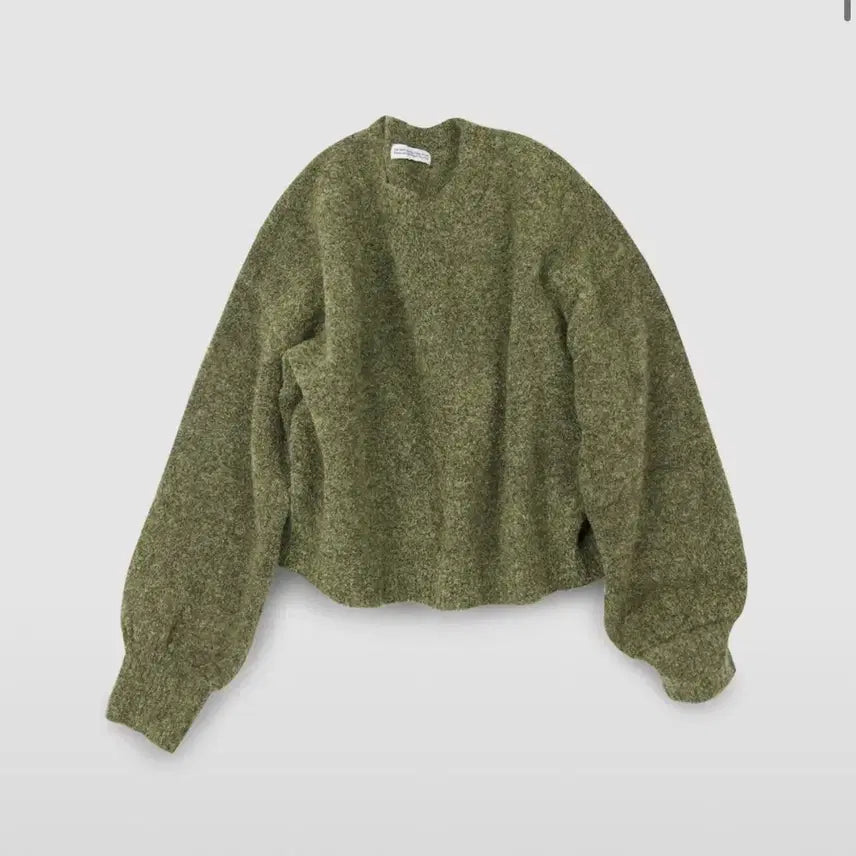 [BUNJANG] Place Studio Wool Oversized Round Knit - GREEN / 플레이스 스튜디오 울 오버핏 풀오버 라운드 니트ㅣGREEN