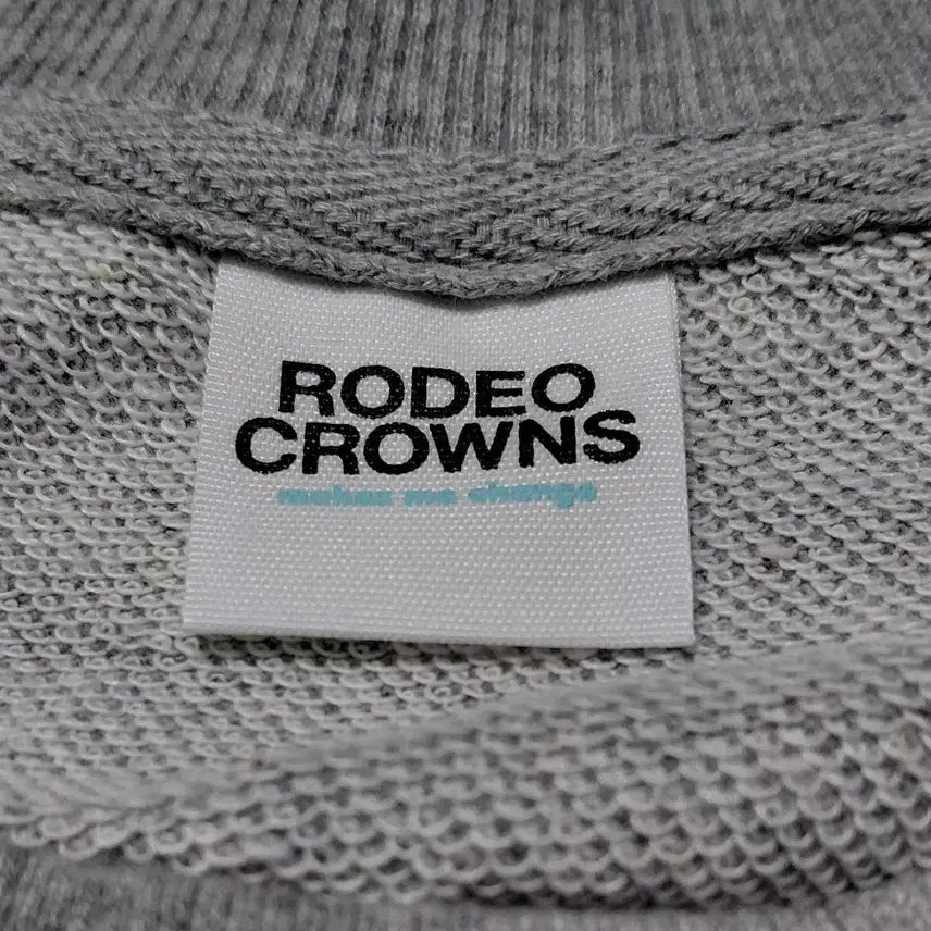 [BUNJANG] Rodeo Crowns Academy Oversized Sweatshirt / [FREE] 로데오 크라운즈 아카데미 오버핏 맨투맨 (그레이)