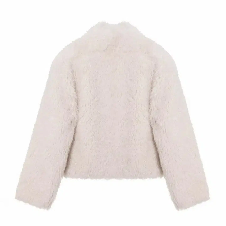 [BUNJANG] Loeuvre Fox Fur High Neck Short Jacket (Size 2) / [루에브르] 폭스퍼 하이넥 숏자켓 (사이즈2)