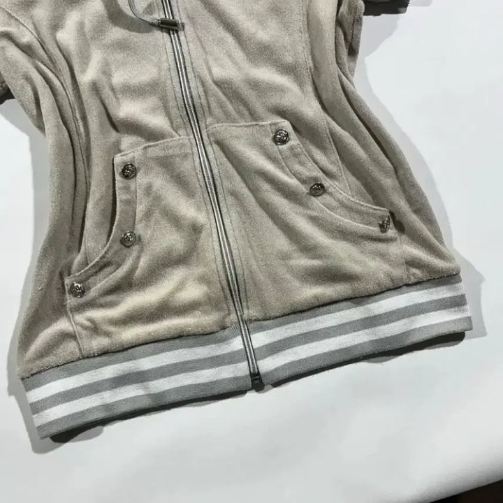 [BUNJANG] Vintage Hello Kitty Y2K Hoodie Zip-up / 빈티지 헬로키티 y2k 반팔 후드 집업