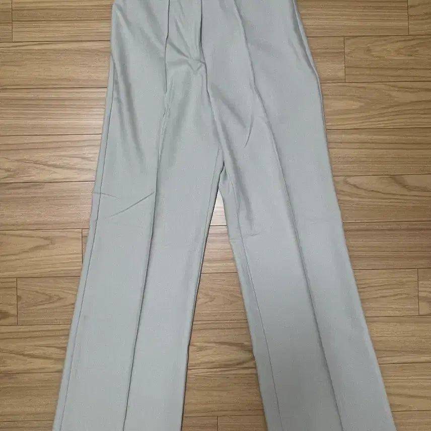 [BUNJANG] FLAT Beige Slacks / (새상품)도매택 FLAT 플랫 슬랙스 베이지