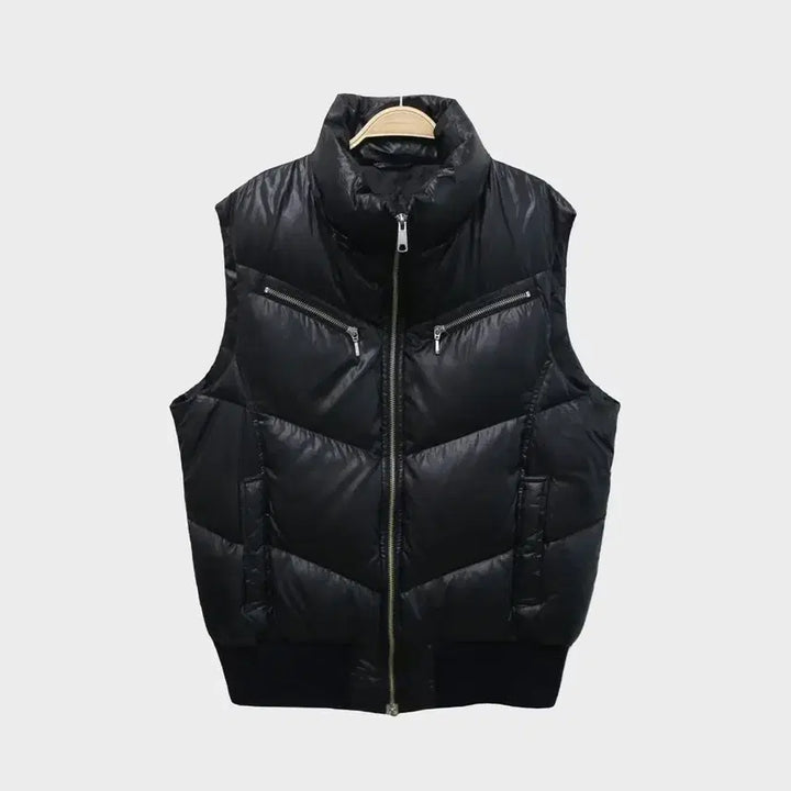 [BUNJANG] PAZZO DENIM STORE Black Padded Vest / PAZZO DENIM STORE Black 패딩 조끼