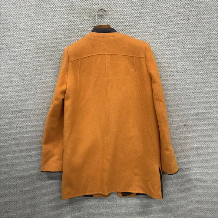 [BUNJANG] SJSJ Handmeade Cowhide Wool Coat / SJSJ 한섬 핸드메이드 소가죽 울 코트 82 A04845