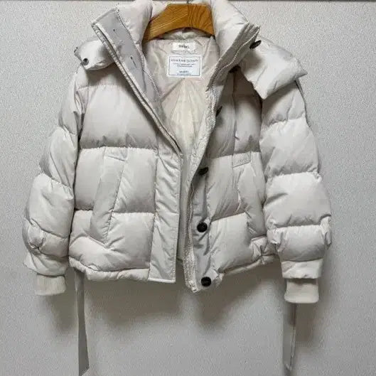 [BUNJANG] Short Ivory Down Jacket / 짧은 기장의 다운 재킷