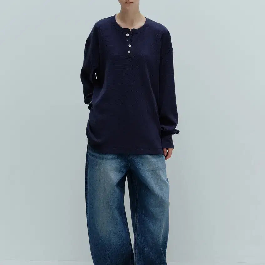 [BUNJANG] Moondal Denver Curved Denim Deep Blue Jeans / 문달 Denver Curved Denim Deep Blue 데님 팬츠